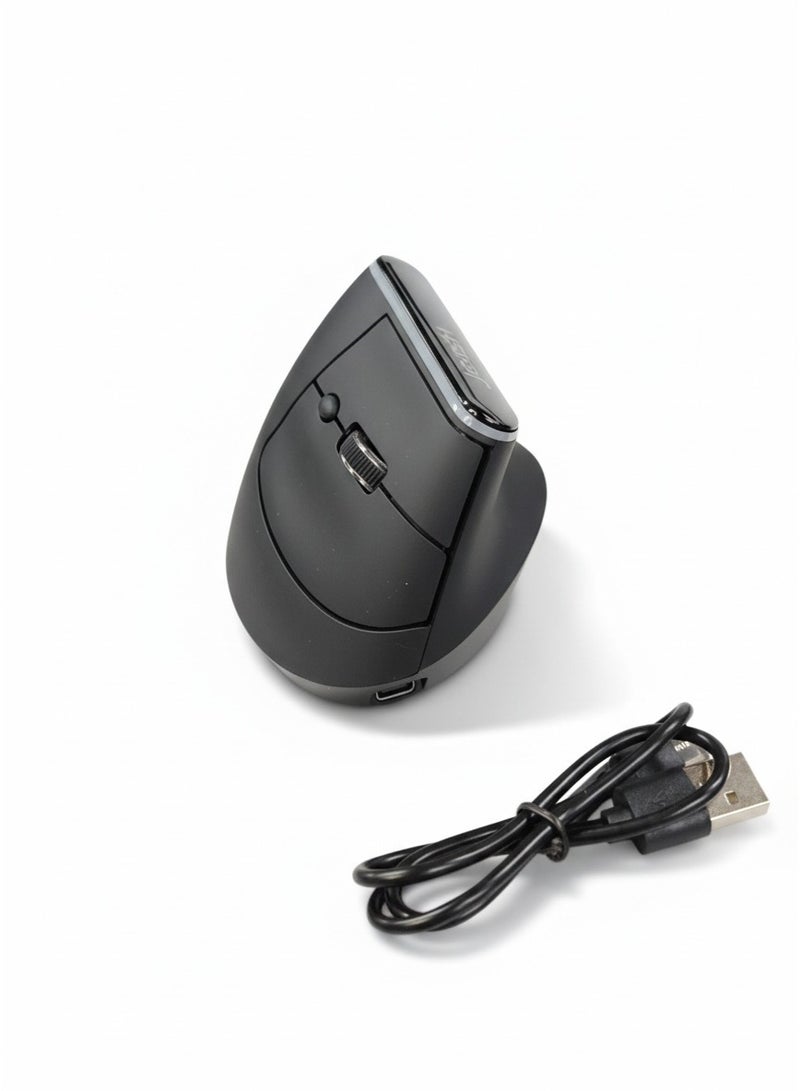 Wireless Mouse 2.4GHz & Bluetooth, Ergonomic Vertical Design, Compatible with Multiple Operating Systems for PC and Laptop - Image 4